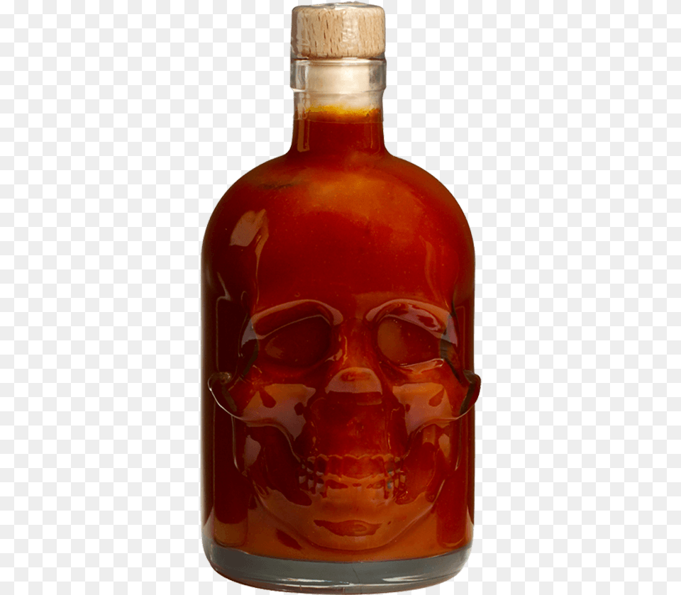 Skull Hot Sauce Death Wish, Food, Ketchup, Alcohol, Beverage Free Png Download