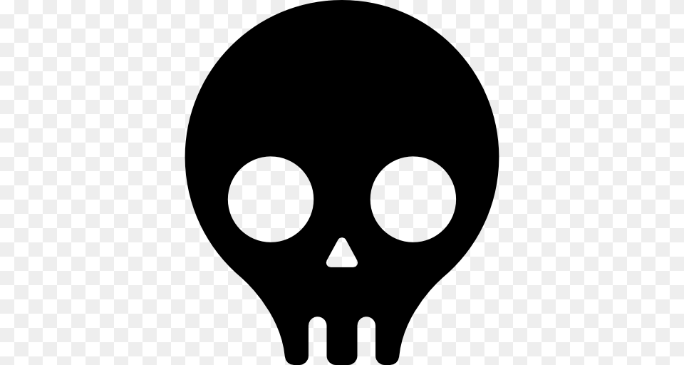 Skull Icon, Stencil, Silhouette Free Png