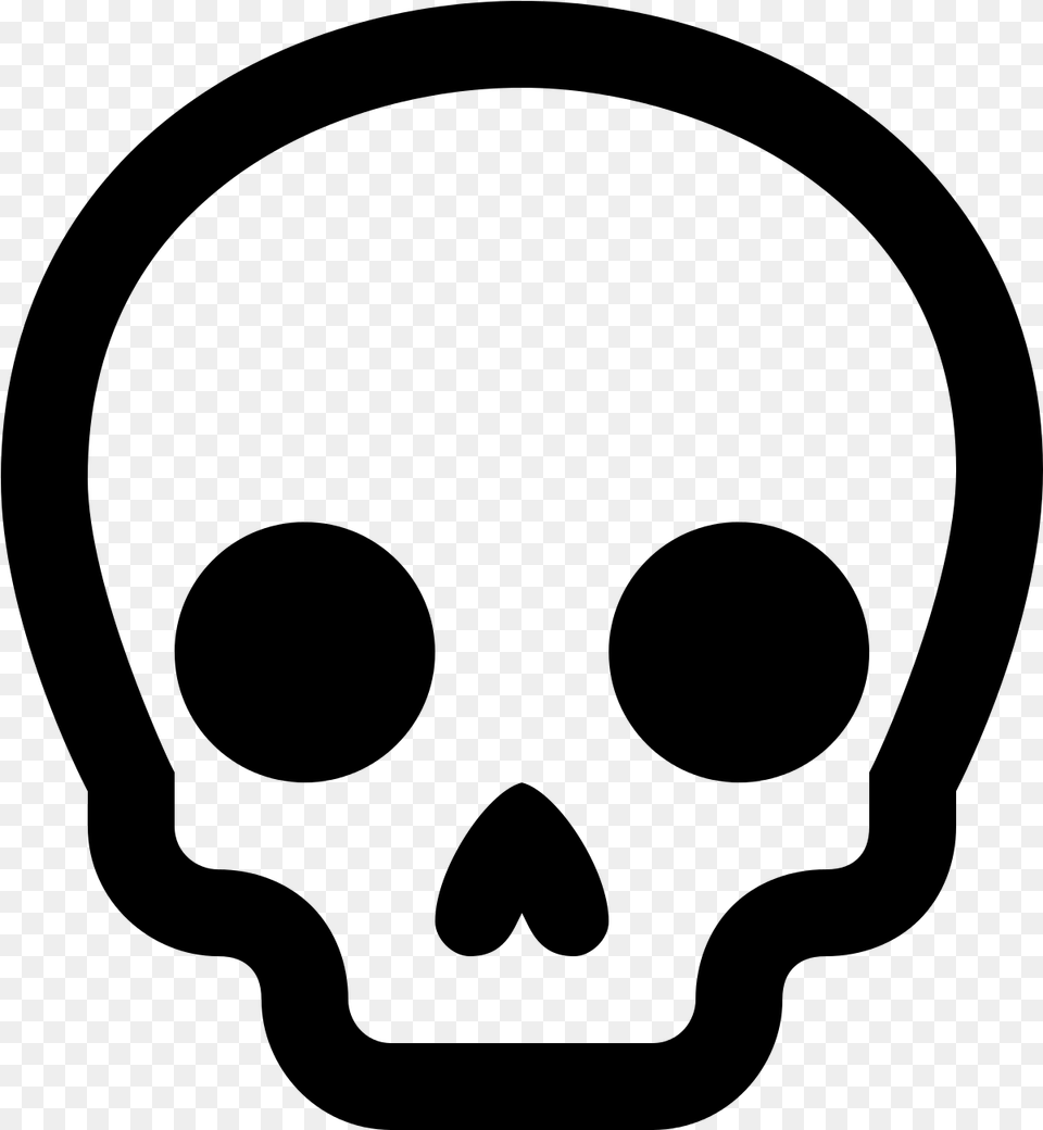 Skull Icon Fortnite Kill Icon, Gray Free Transparent Png