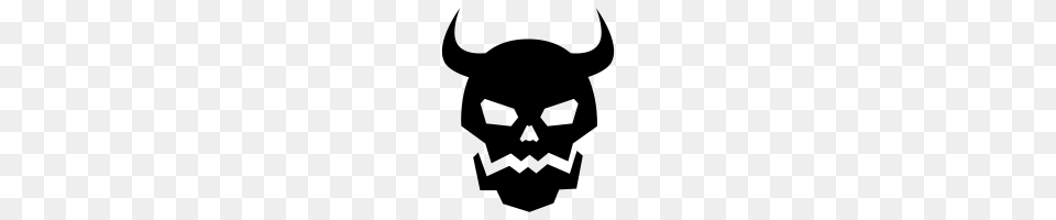 Skull Icons Noun Project, Gray Png Image