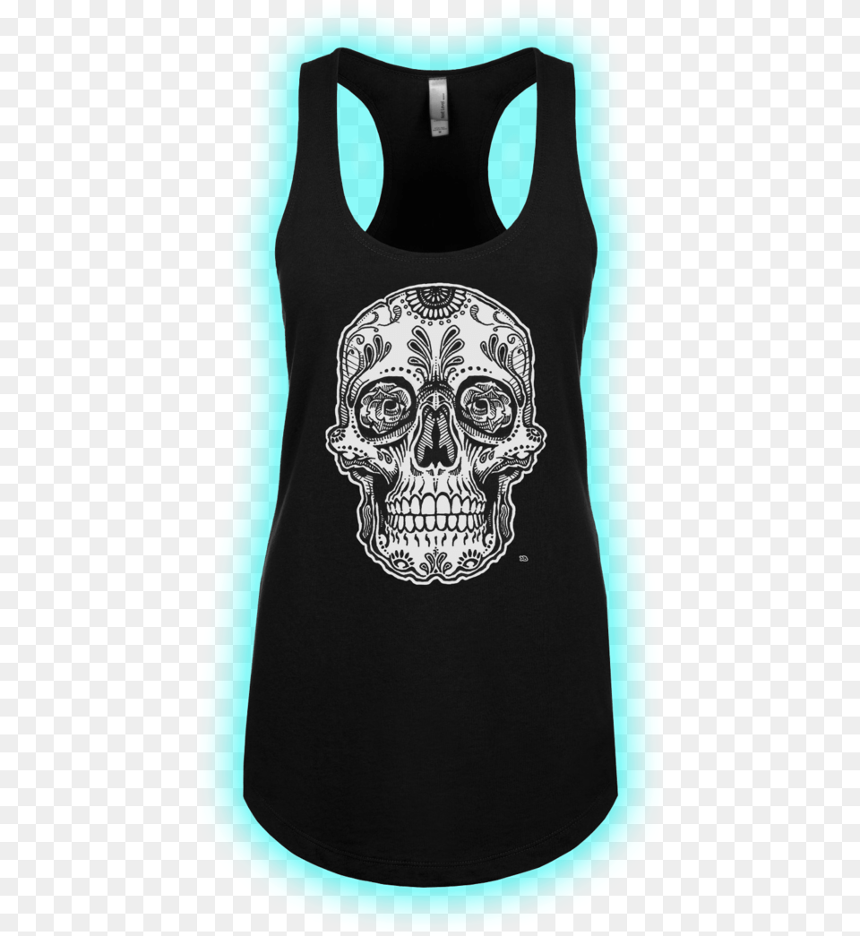 Skull Ideal Tank Front, Clothing, Tank Top Free Png