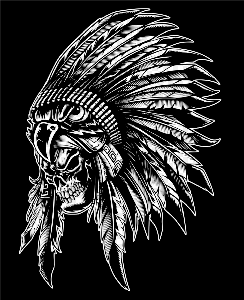 Skull Indian Aborigen Clip Arts Skull, Art, Drawing, Animal, Bird Free Png