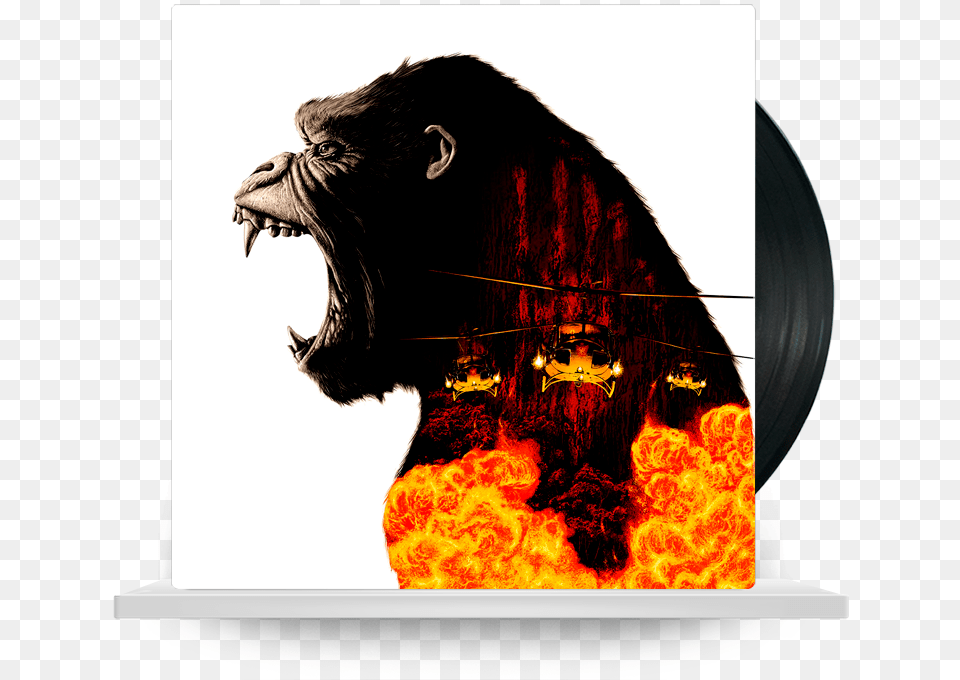 Skull Island Kong Skull Island Vinyl Soundtrack, Animal, Lion, Mammal, Mountain Png