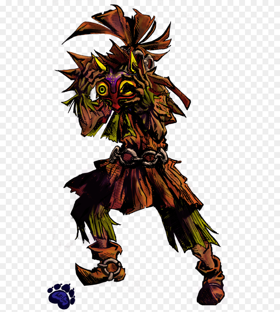 Skull Kid By Lallibear Digital Art, Book, Comics, Graphics, Publication Free Png Download