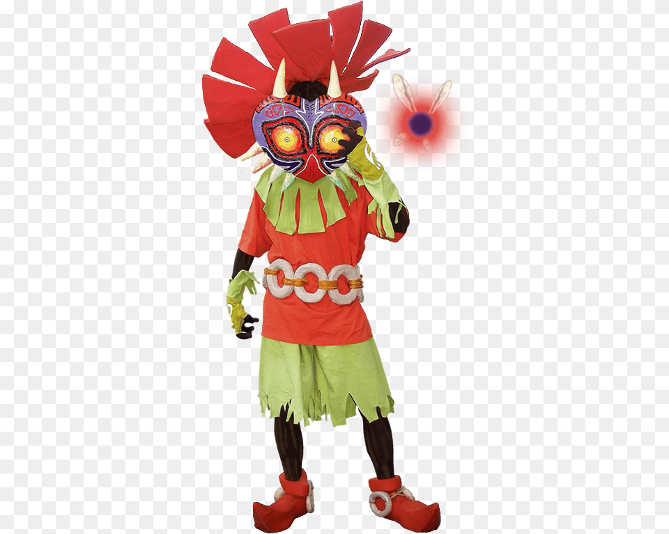 Skull Kid Costume, Clothing, Person, Child, Female Free Png Download