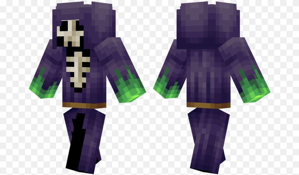 Skull Kid Minecraft Skin Green Steve, Purple, Person Png