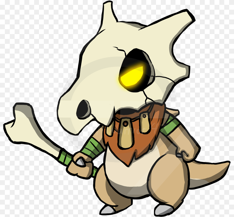 Skull Kid The Lonely Cubonea Lonely Tribal Ish Cubone Cartoon, Person, People, Face, Head Png Image