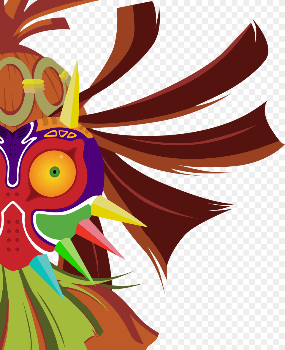 Skull Kid Vector, Art, Graphics, Pattern, Floral Design Png Image