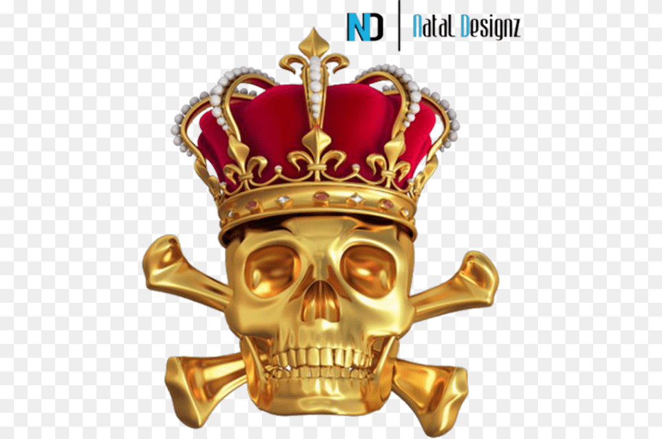 Skull King Card Gold Crown, Accessories, Jewelry, Treasure, Person Free Png Download