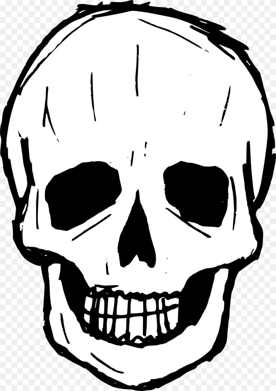 Skull Line Art, Stencil, Drawing, Ammunition, Grenade Png Image