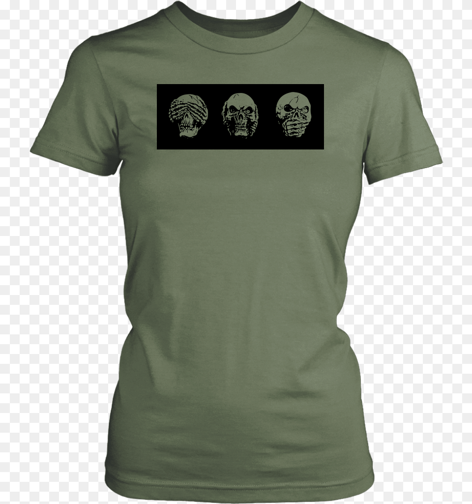 Skull No Evil Tee T Shirt, Clothing, T-shirt, Face, Head Free Png Download