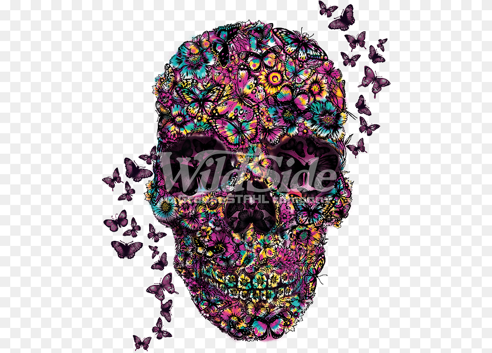 Skull Of Butterflies, Art, Graphics, Pattern, Accessories Png