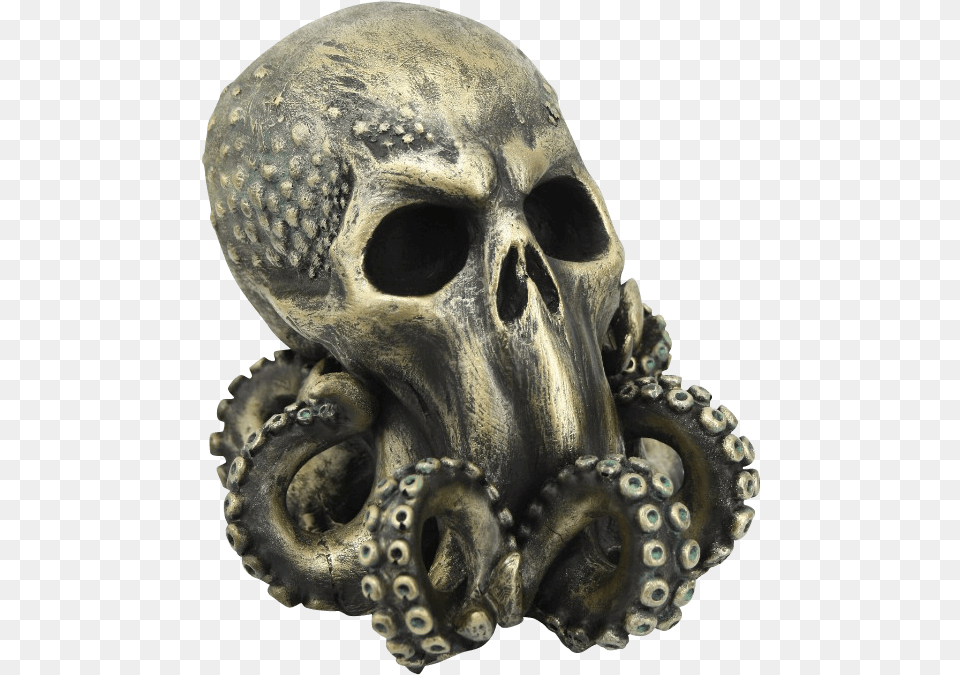Skull Of Cthulhu Lovecraft Skull, Animal, Invertebrate, Octopus, Sea Life Free Transparent Png