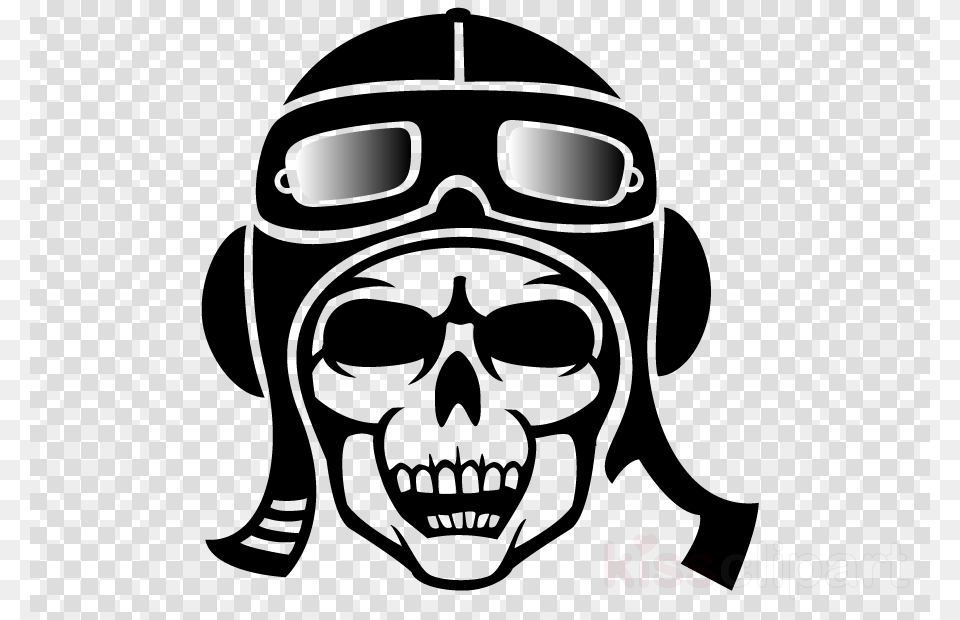 Skull Pilot Clipart Skull Clip Art, Stencil, Accessories, Sunglasses, Goggles Png