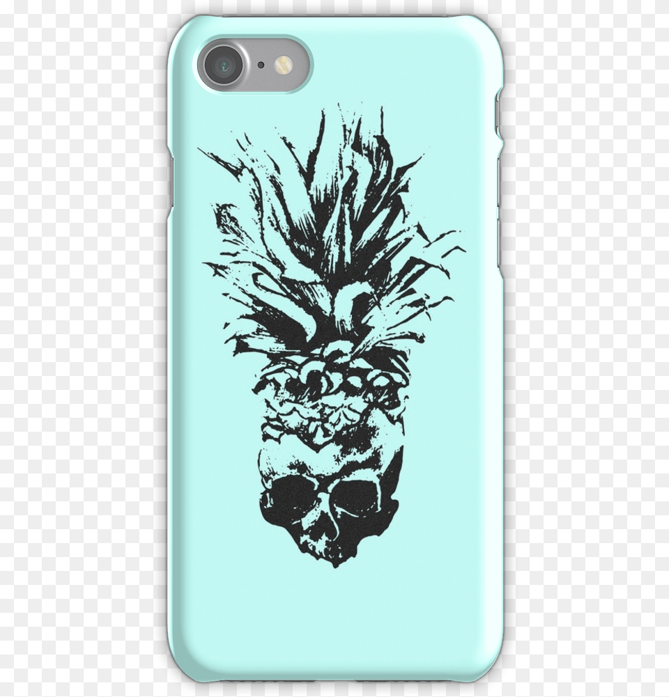 Skull Pineapple Grunge Case Iphone 7 Snap Case Pineapple, Electronics, Mobile Phone, Phone Free Png Download