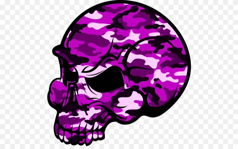 Skull Pink Camouflage Images, Purple, Baby, Person, Art Free Png Download