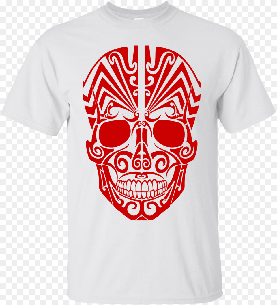 Skull Polynesian Tattoo, Clothing, T-shirt Png