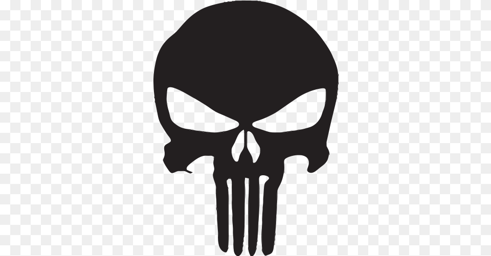 Skull Punisher, Stencil, Person Free Png Download