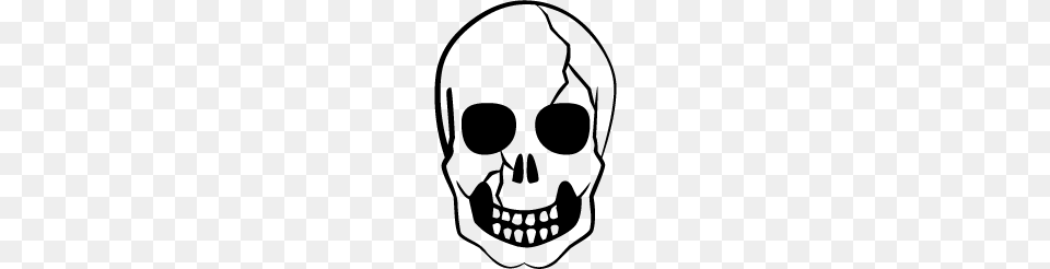 Skull Silhouette Cute Halloween Halloween Skull, Stencil, Ammunition, Grenade, Weapon Free Transparent Png