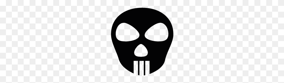 Skull Silhouette Silhouette Of Skull, Mask Free Transparent Png