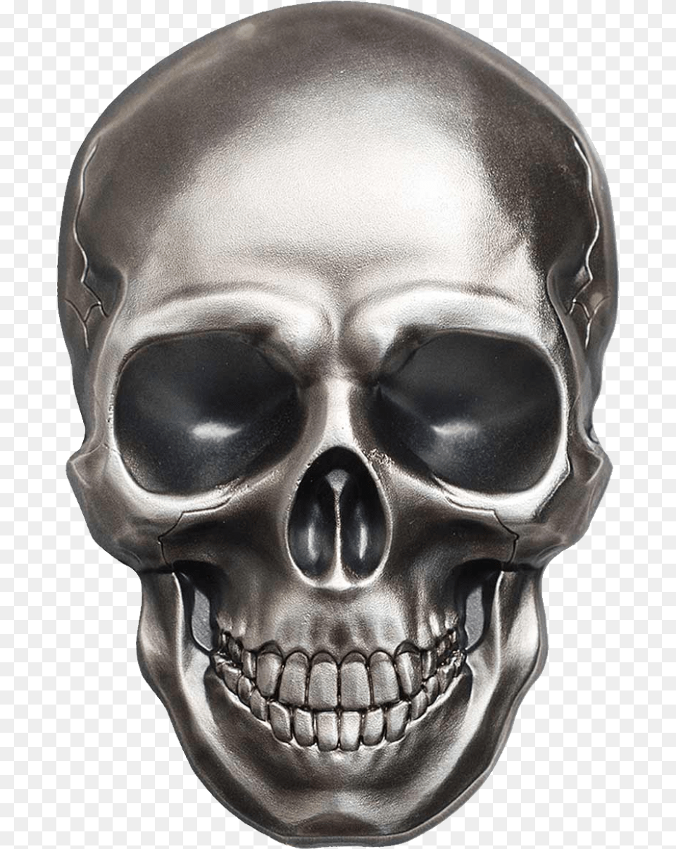 Skull Silver Skull, Head, Person, Face Free Png
