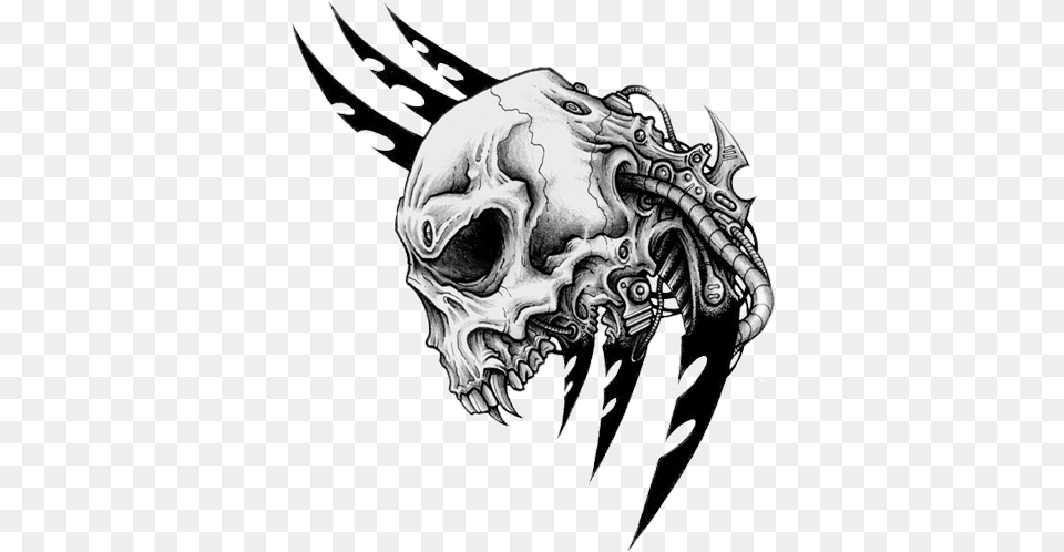 Skull Tattoo Transparent Skull Tattoo Skull Tattoo, Art, Person, Skin, Drawing Png