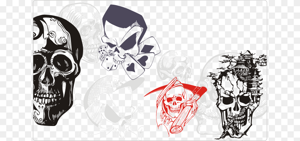 Skull Tattoos, Art, Graphics, Drawing, Person Png