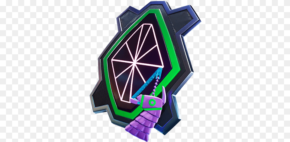 Skull Trooper Back Bling Reactive Diamond Grid Fortnite, Light Png