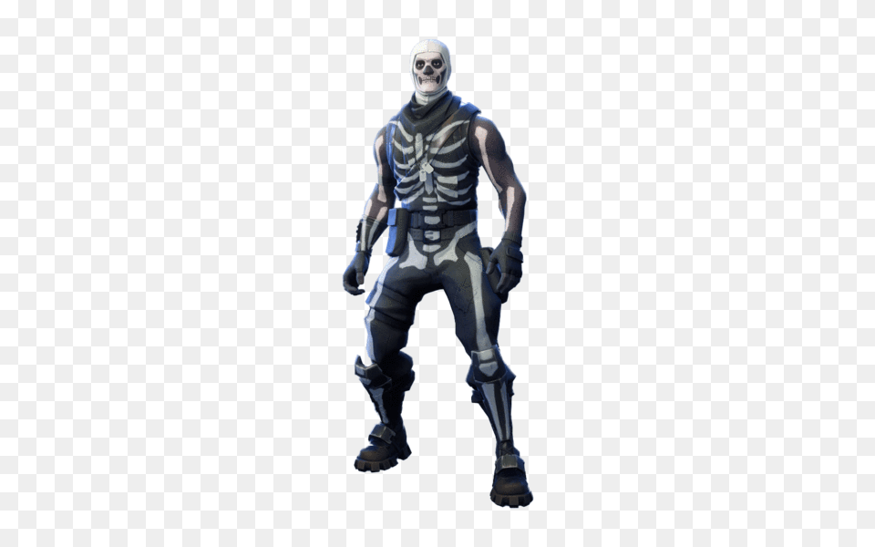 Skull Trooper Costume Lootfall, Adult, Male, Man, Person Free Png Download
