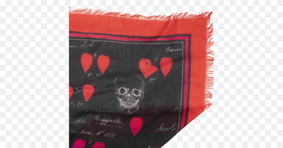 Skull U0026 Heart Print Scarf Day Of The Dead, Accessories, Bandana, Headband, Home Decor Free Png