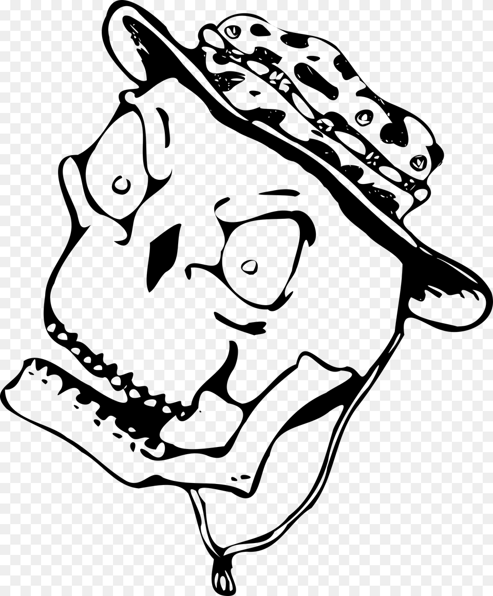 Skull With Boonie Hat Clip Arts Boonie Hat Drawing, Gray Free Transparent Png