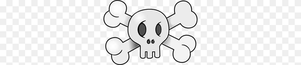 Skull With Cross Bones Clip Art For Web, Stencil, Nature, Outdoors, Snow Png