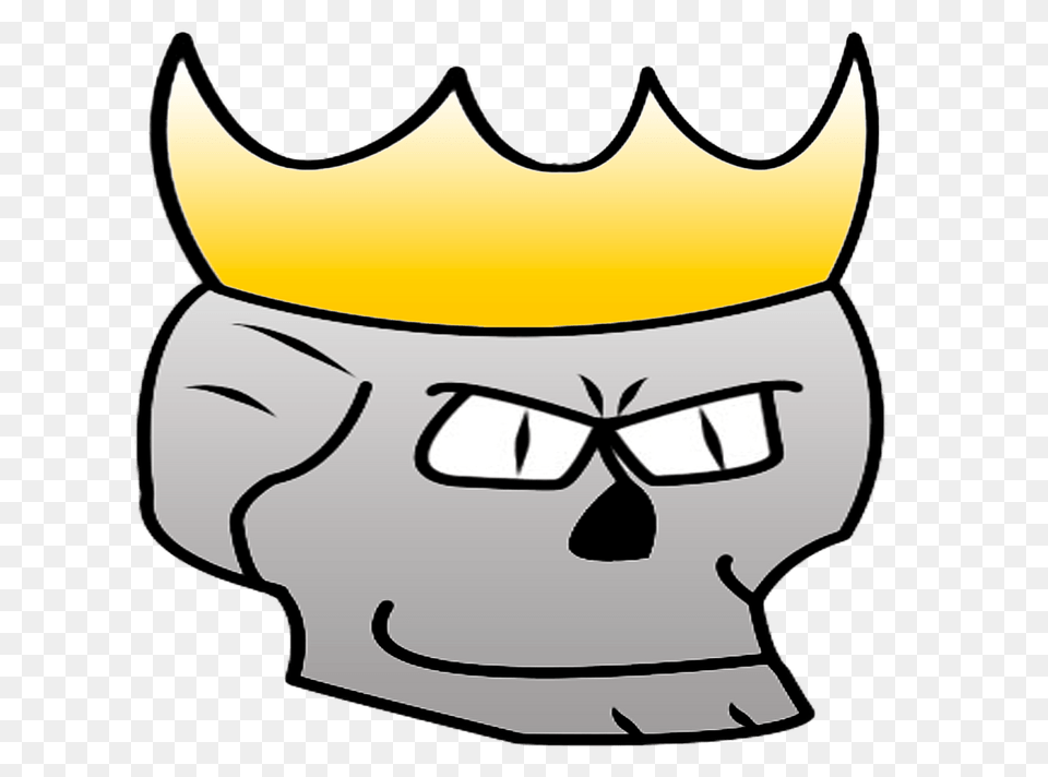 Skull With Crown Clipart, Animal, Cat, Mammal, Pet Png