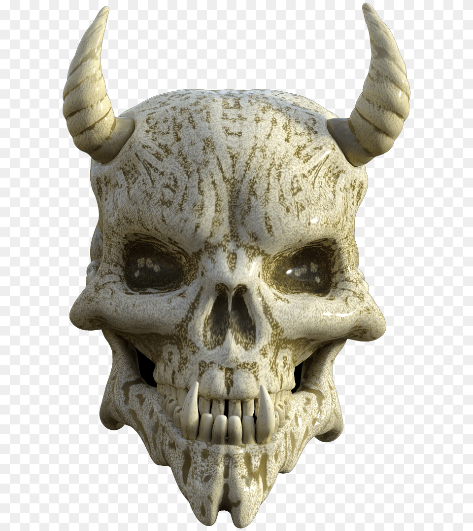 Skull With Horns Viking, Accessories, Ornament, Art, Mammal Free Png Download