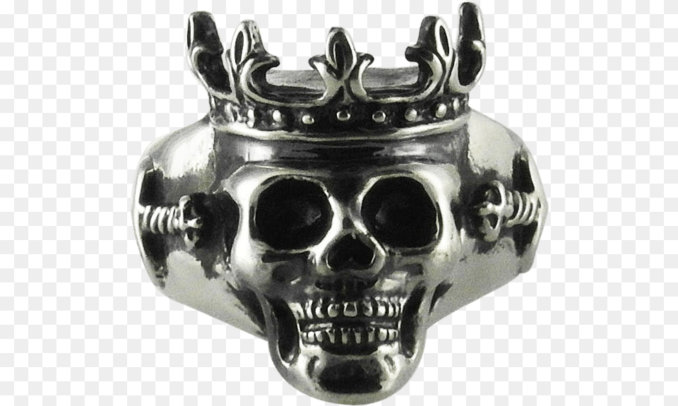 Skull With Kingu0027s Crown And Sword Ring Skull, Accessories Free Transparent Png