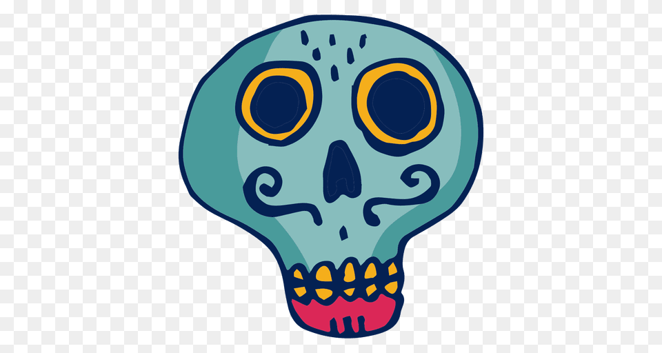 Skull With Moustache, Alien Free Transparent Png