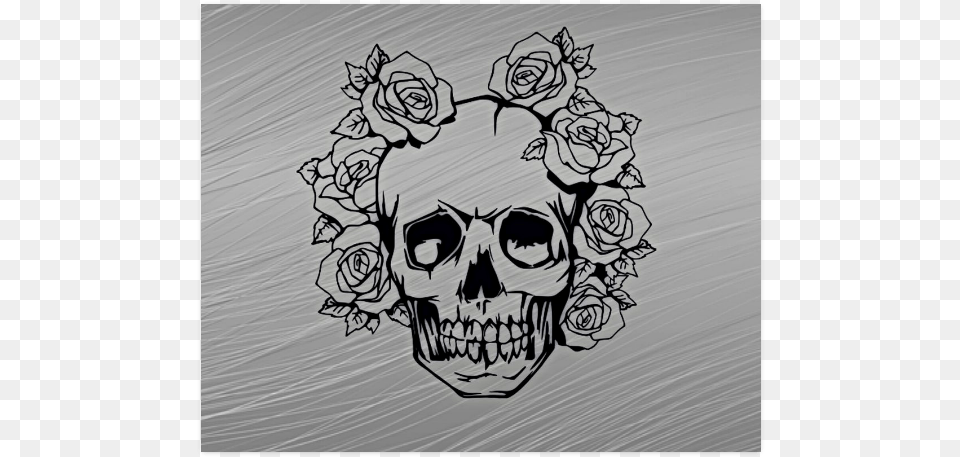 Skull With Roses Poster 20 X16 Disegni Facili Da Disegnare, Art, Drawing, Baby, Person Png Image