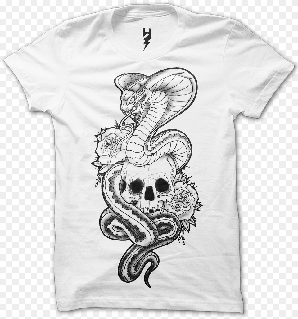 Skull X Snake Tattoo From Xteas Created For The Launch Tattoo, Clothing, T-shirt, Shirt, Pattern Png Image