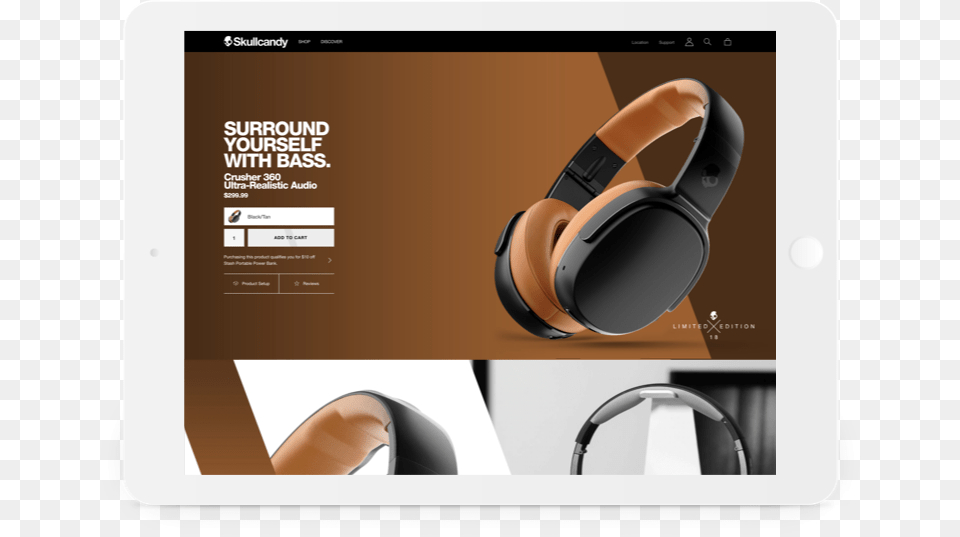 Skullcandy Case Study Tablet 4456 Sj Headphones, Electronics Free Transparent Png