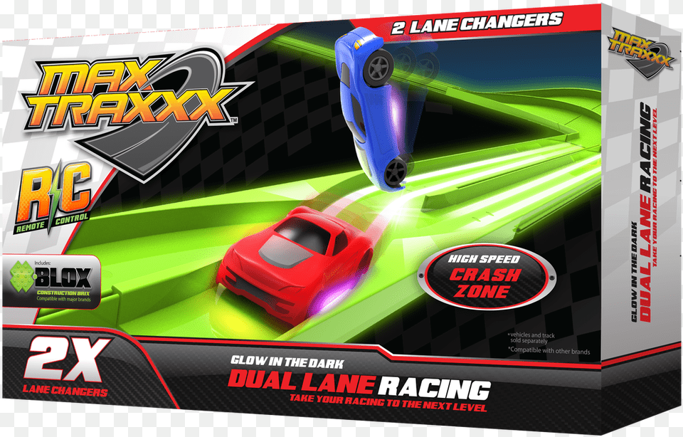 Skullduggery Speed Racer Max Traxxx Tracer Racer Rc Infinity Loop Set, Car, Transportation, Vehicle, Light Png Image