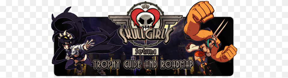 Skullgirls Trophy Guide Road Fictional Character, Book, Comics, Publication, Baby Free Transparent Png