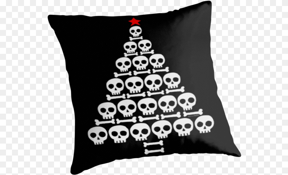 Skulls Christmas Tree, Festival, Christmas Decorations Png Image