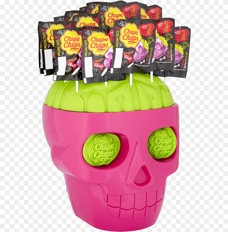 Skulls Chupa Chups Halloween Skull Vippng Big Skull Chupa Chups, Candy, Food, Sweets, Birthday Cake Free Png