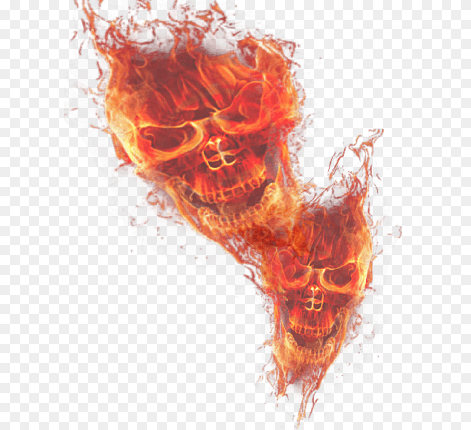 Skulls Fire Fire Skull Background, Flame, Pattern, Accessories, Ornament Free Png Download