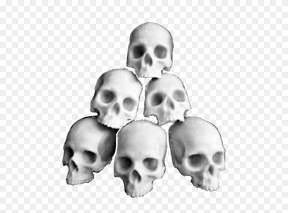 Skulls Pile Halloween Cementery Skull, Face, Head, Person, Baby Free Png Download