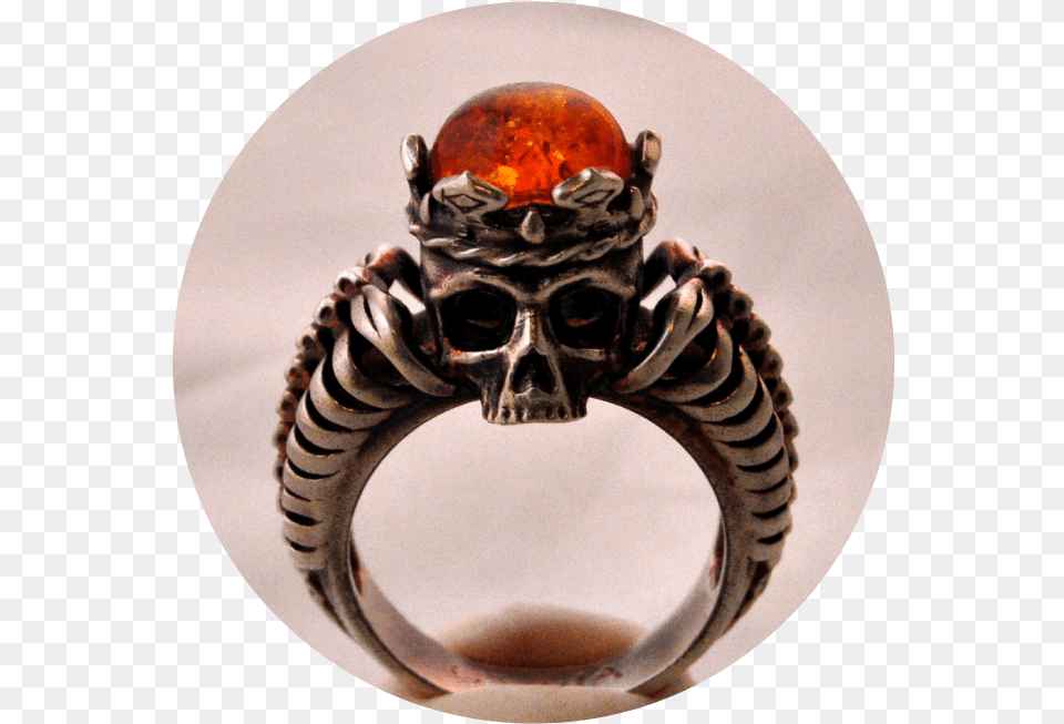 Skulls Skull Skeleton Ribs Spine Witch Sterling Silver Pre Engagement Ring, Accessories, Jewelry, Gemstone Free Png Download