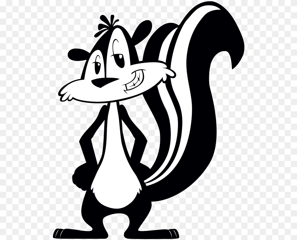 Skunk Brand Clipart Download Skunk Cartoon, Stencil, Animal, Kangaroo, Mammal Png Image