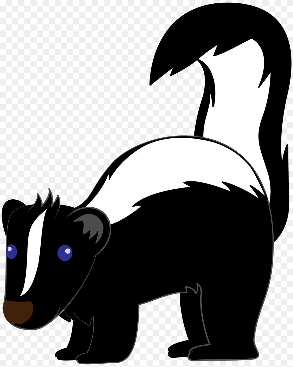 Skunk Clipart, Animal, Wildlife, Mammal, Fish Png