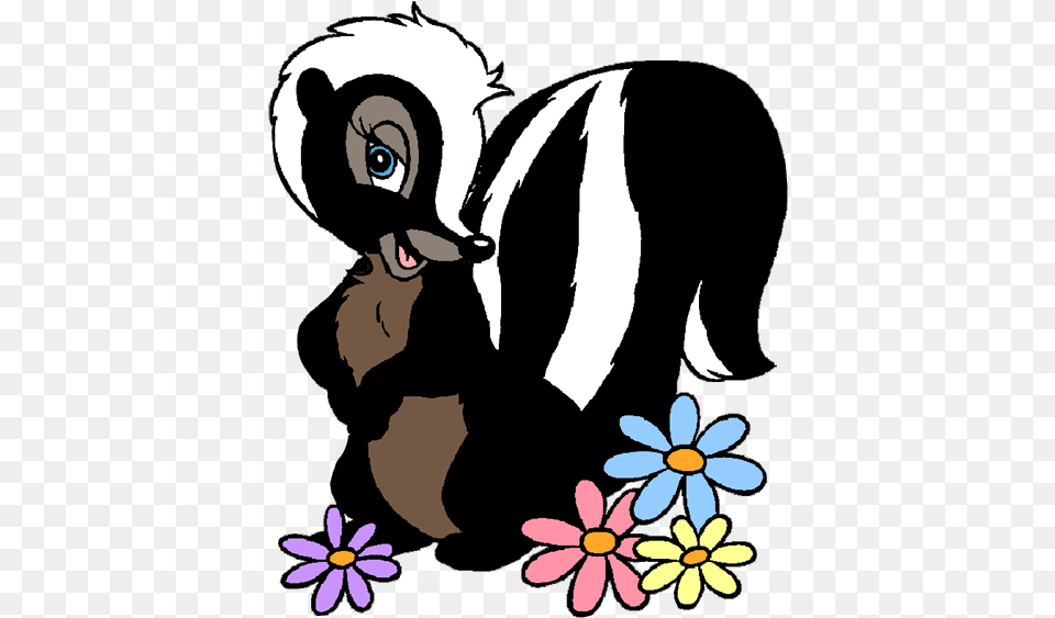 Skunk Clipart Flower The Skunk From Bambi, Animal, Wildlife, Mammal, Kangaroo Free Png Download