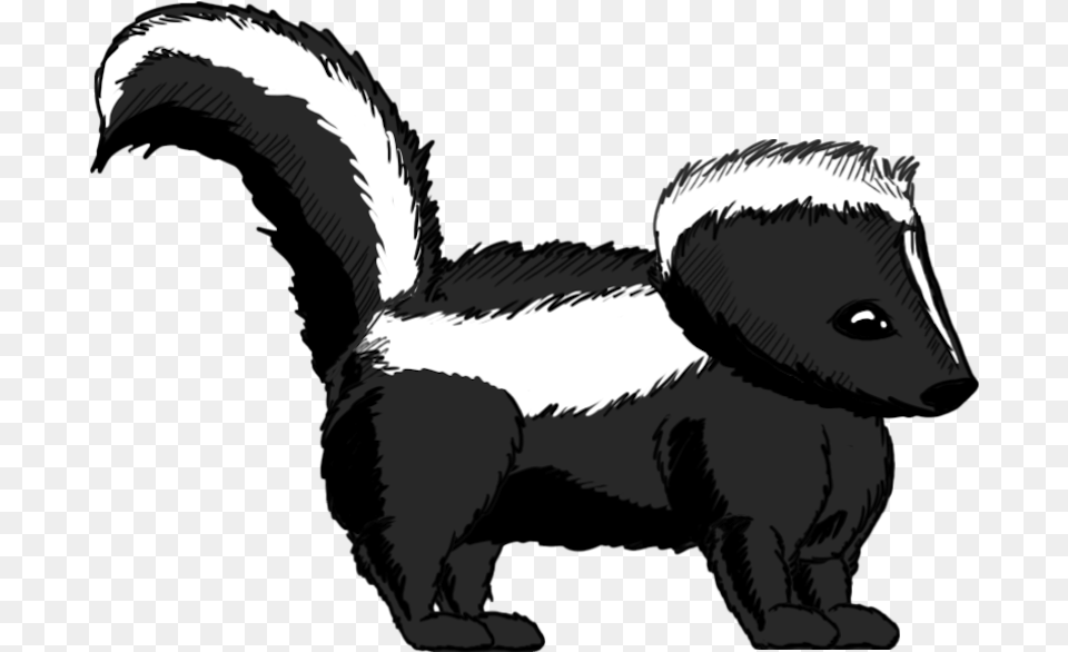 Skunk Clipart Striped Skunk Skunk Clipart Transparent, Animal, Wildlife, Dinosaur, Mammal Png Image